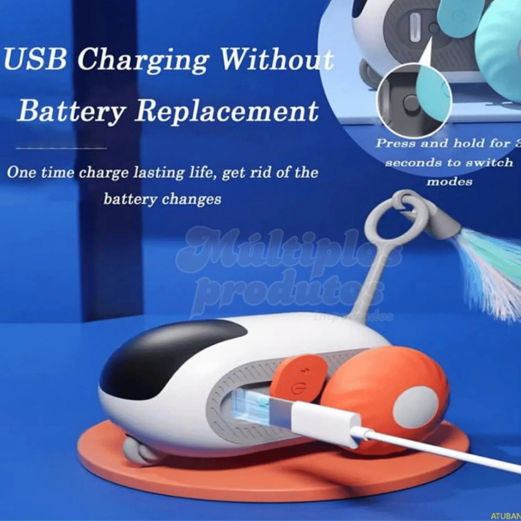 Carrinho Elétrico interativo P/ Pet  Modo Inteligente Brinquedo Cães e Gatos em Oferta na Shopee