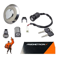 Kit Conjunto De Travas Chave Ignição Honda Cg 125 Fan 2005 2006 2007 2008 Original Magnetron