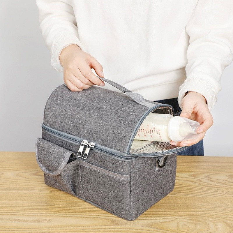 Bolsa Marmita Viagem Térmica Fitness Grande De Dois Andar Bosco.Loja em Oferta na Shopee