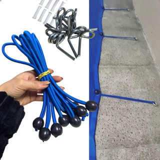 10 Kit Elástico Extensor Cobertura Lona Piscina 25cm (Pino, Bucha, Bolinha) em Oferta na Shopee