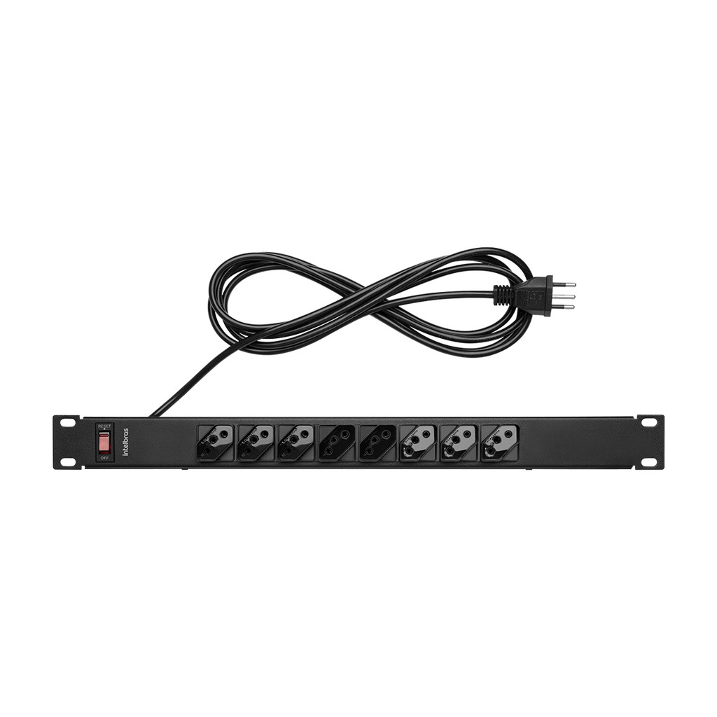 Protetor Eletrônico com 8 Tomadas para Rack EPR 208 Intelbras