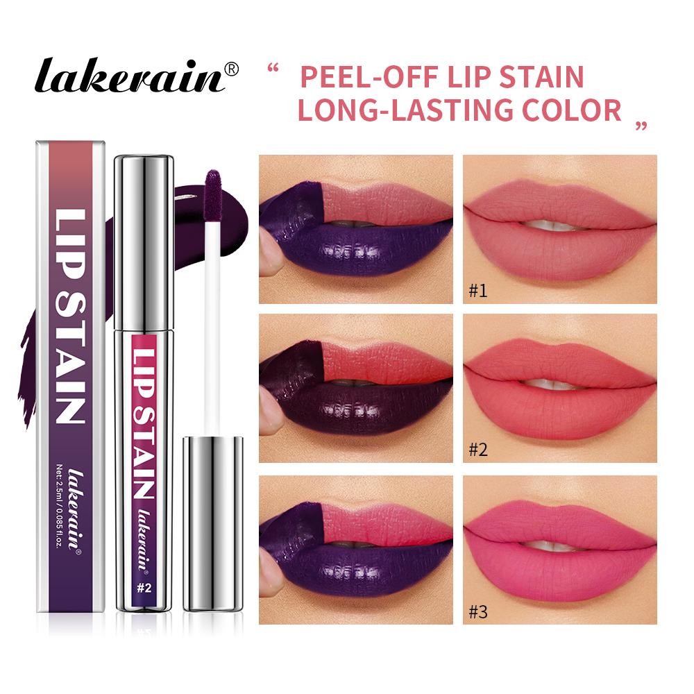 Peel Off Lip Stain Matte Tint Para Lábios Batom Líquido 24 Horas Resistente À Água Batons Maquiagem Cosméticos Tintas De em Oferta na Shopee