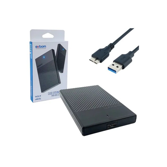 CASE GAVETA SATA HD NOTEBOOK 2.5 USB 3.0 (CGHD-36) EXBOM