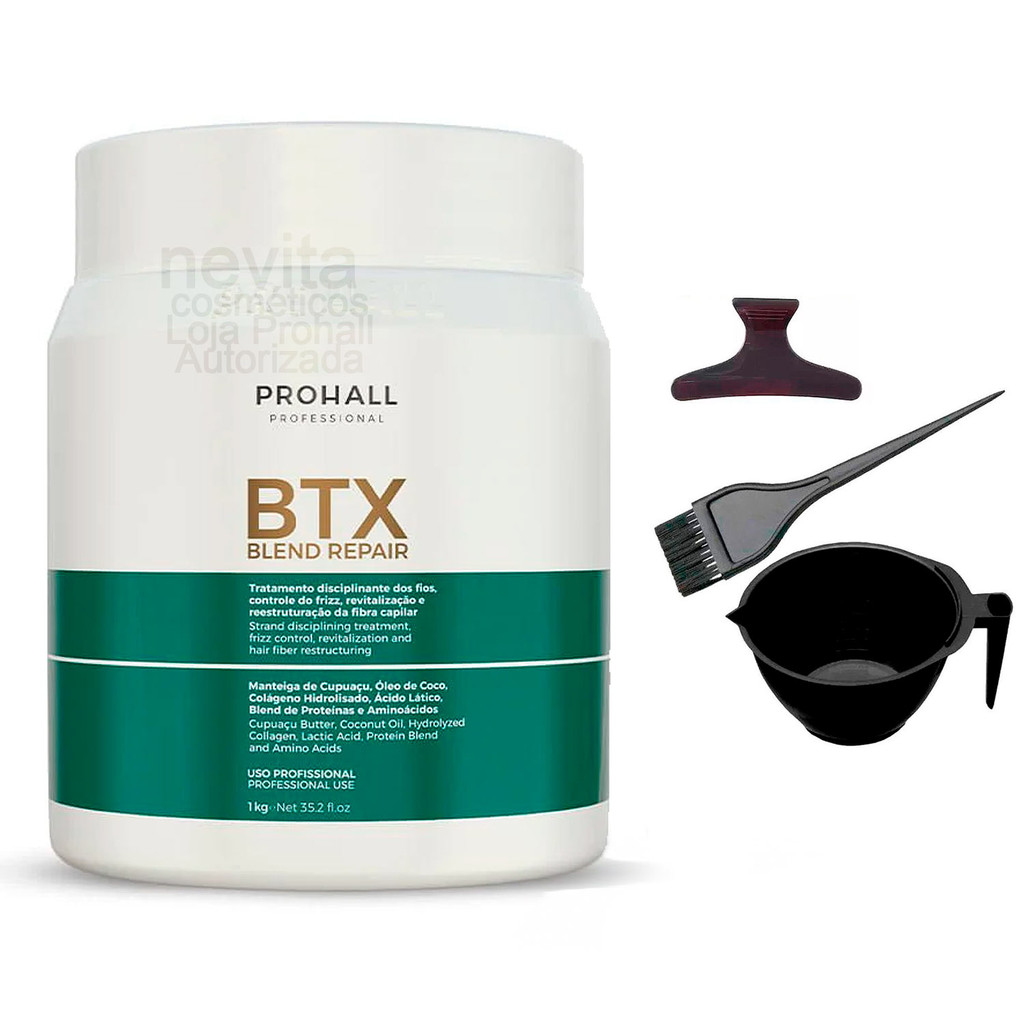Blend Repair Prohall Alinha Dá Brilho 1kg +Cumbuca/Presilha