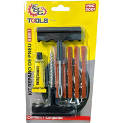 Kit Reparo De Pneus Remendo Macarrão Carro Moto Sem Câmara