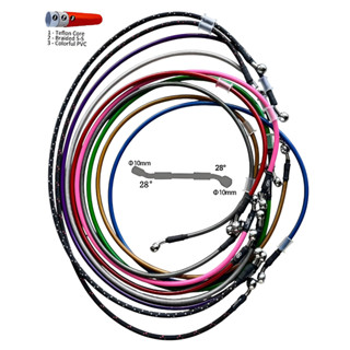 100CM Cabo De Mangueira De Freio Hidráulico 28 Graus 10mm Tubo Banjo Óleo Para Moto em Oferta na Shopee