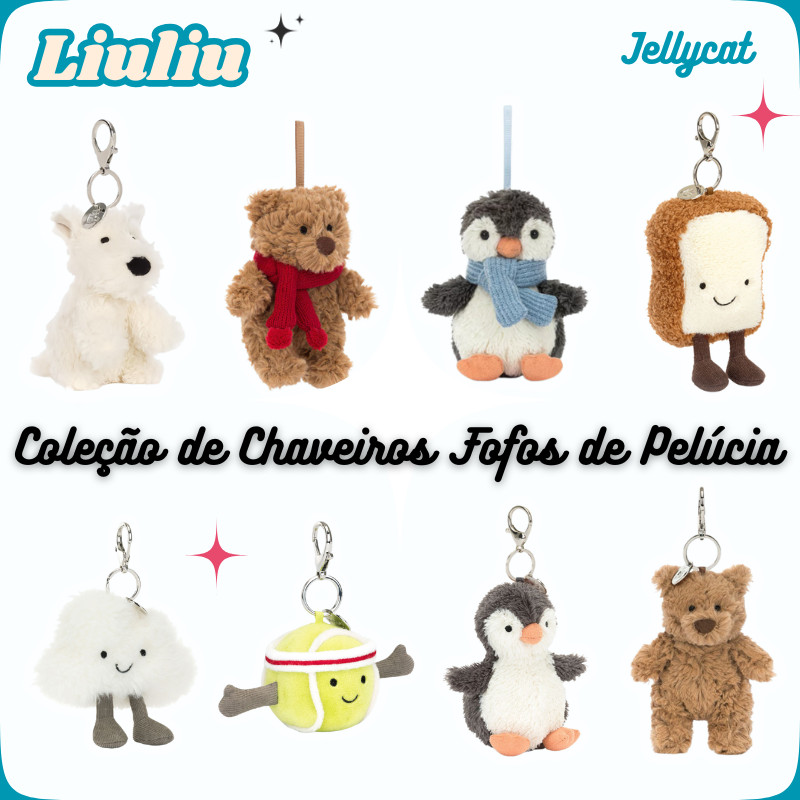 JC Pingente de Pelúcia / Boneca Fofa - Presente Encantador e Fofo em Oferta na Shopee