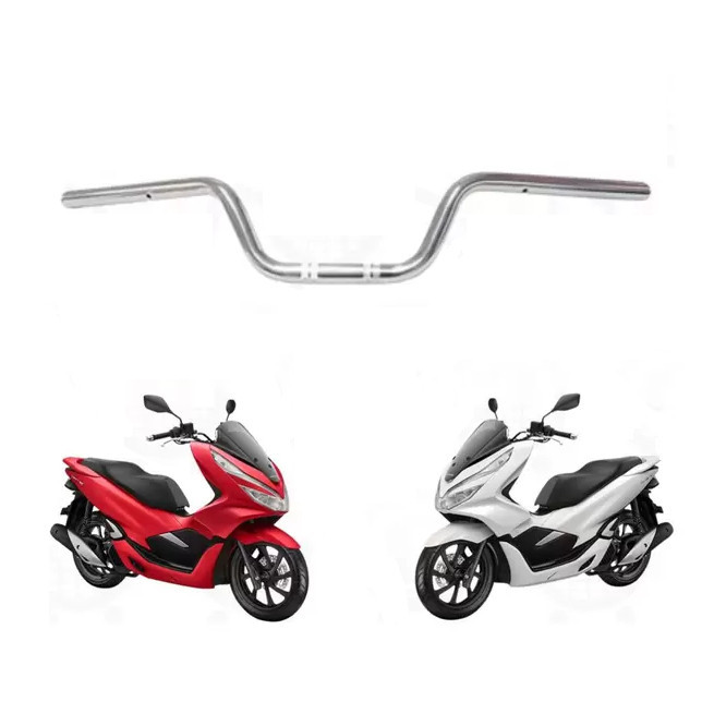 Guidão Honda Pcx 2013 A 2023 Cromado Com Rosca Para Peso em Oferta na Shopee