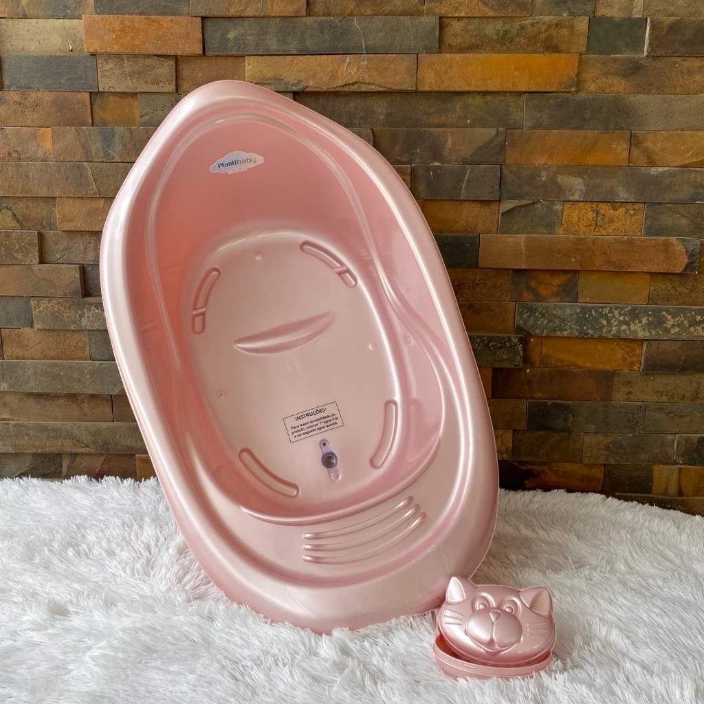 Banheira Infantil 22L C/ Saboneteira e Tampa Banho Seguro e Divertido para o Seu Bebê Envio Imediato