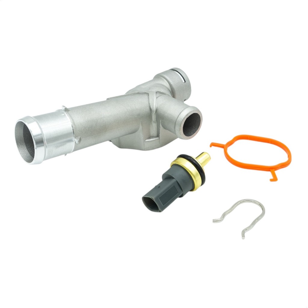 Carcaça da Valvula Termostatica Flange Fluxo Água Sensor Volkswagen Amarok 2.0 16v TDi Diesel 2010 a 2016