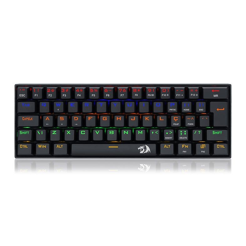 Teclado Mecânico Gamer Redragon Mitra Preto Rgb Switch Marrom K551rgb-1 Marca: Redragon - Miniatura 2