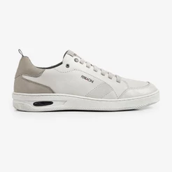 Sapatênis Couro Legítimo Masculino Ferracini Amortecedor Elástico New Blady Branco 2631B