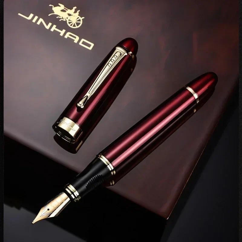 Caneta-Tinteiro Jinhao X450 1.0 Mm Oblíqua/M Tipo Nib Canetas De Escrita De Luxo Material Escolar