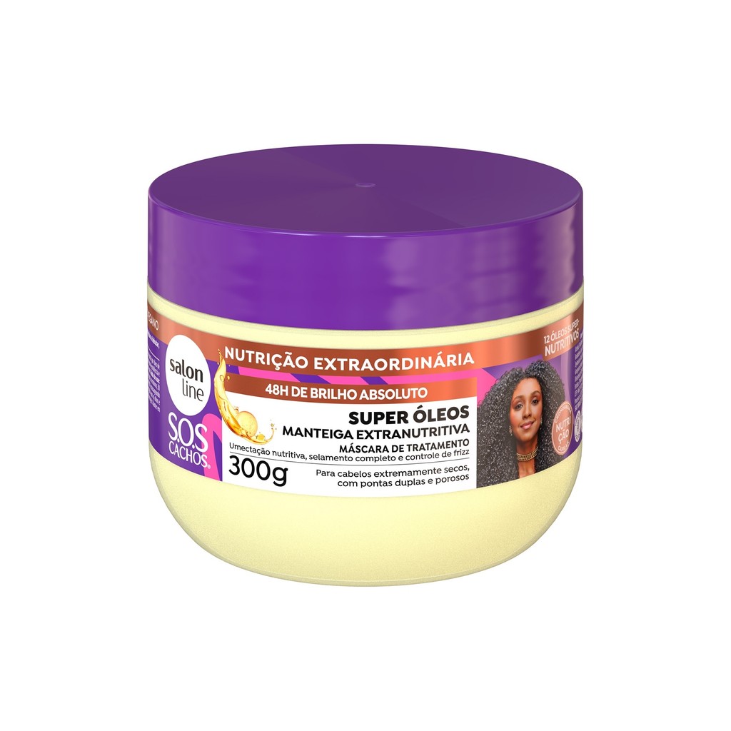 Salon Line Máscara de Tratamento Manteiga Extranutritiva SOS Cachos Super Óleos - 300g