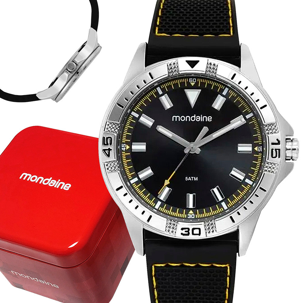 Relógio Masculino Mondaine Prata Original 1 Ano De Garantia em Oferta na Shopee