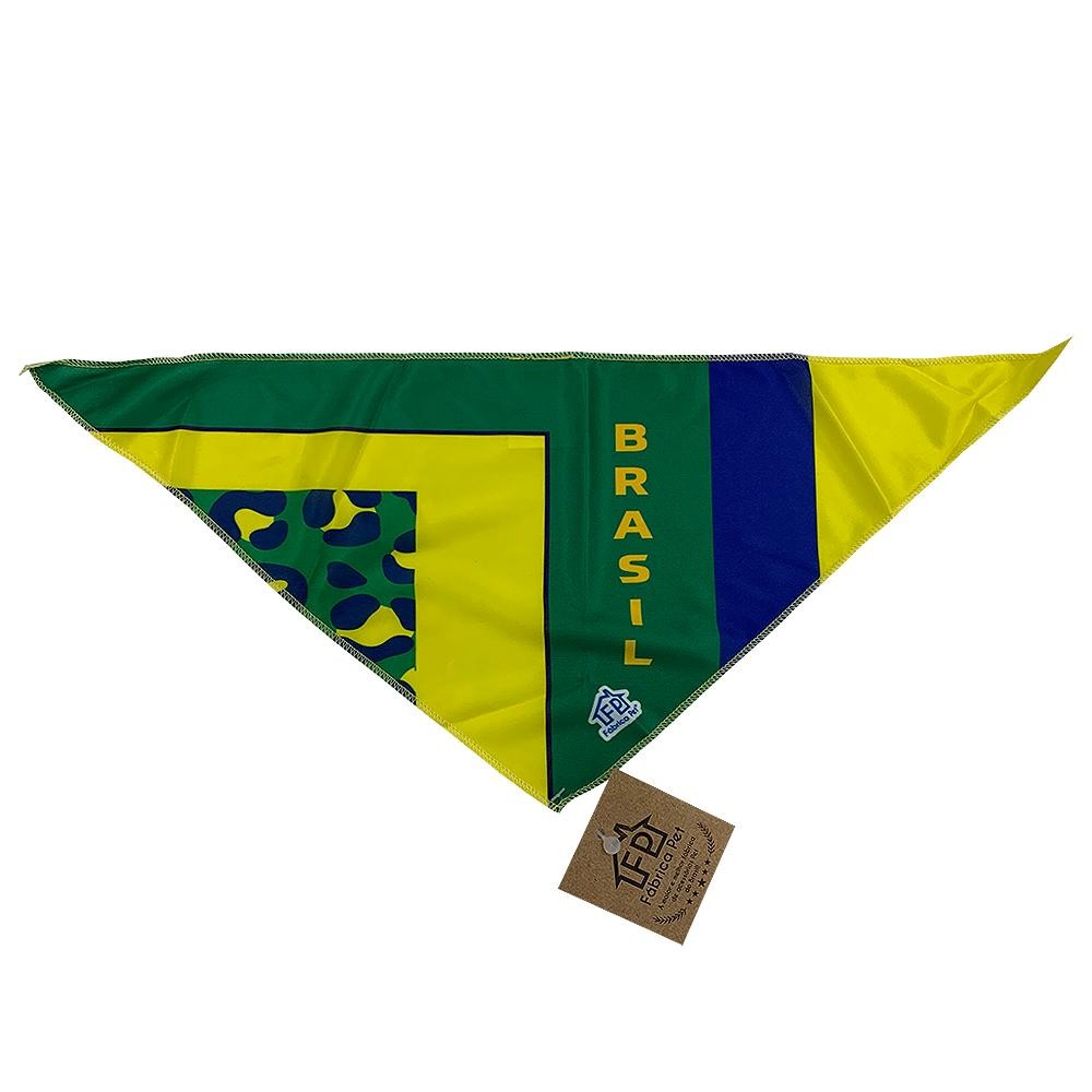 Bandana Copa Brasil Fabrica Pet Tamanho G em Oferta na Shopee