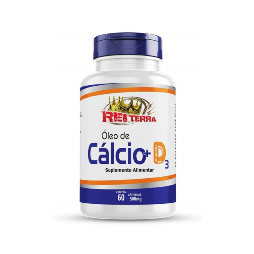 Óleo De Cálcio + Vitamina D 60 Capsulas Rei Terra