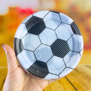 30 PRATO SOBREMESA FESTA  FUTEBOL BRANCO 15cm em Oferta na Shopee