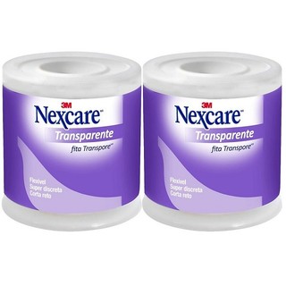 Kit com 2 Fita Transpore Nexcare 50MM X 4,5M