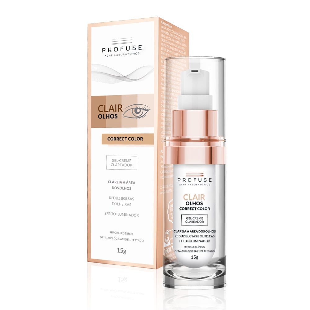 Clair Olhos Profuse Gel Creme Clareador para Área dos Olhos com 15g - Beauty