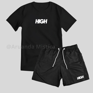 Kit Conjunto Mauricinho Camiseta 100% Algodão e Bermuda Tactel Envio Imediato em Oferta na Shopee