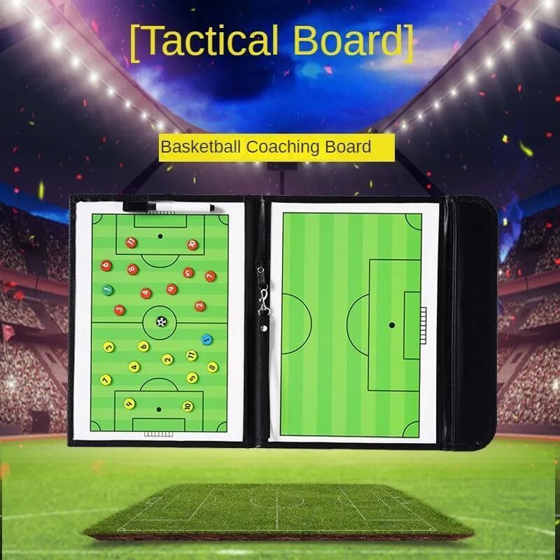 Placa De Treinamento Tática Magnética Dobrável Para Treinador De Futebol Com Caneta Marcadora , Suprimentos Jogo De Estu
