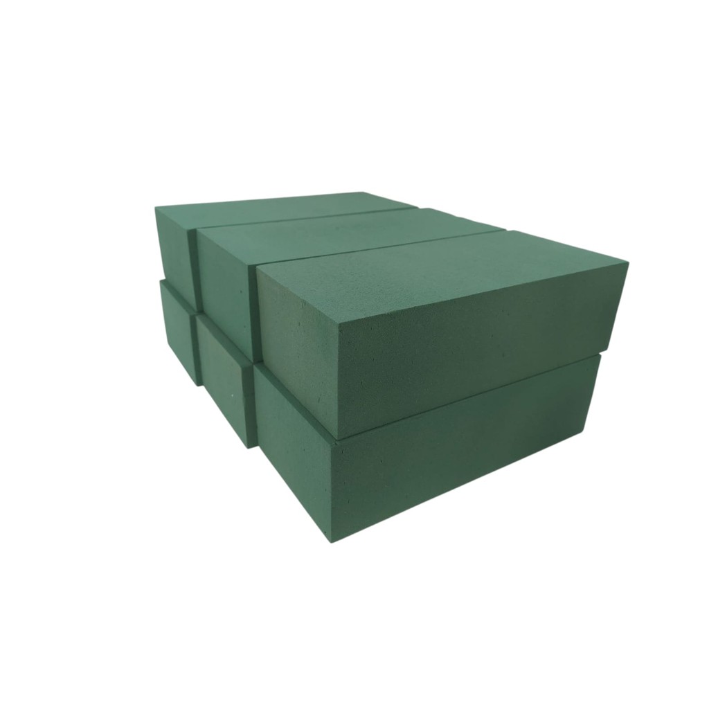 Espuma Floral c/ 6un Tijolo 6 X 9 X 20cm Acqua Flor em Oferta na Shopee