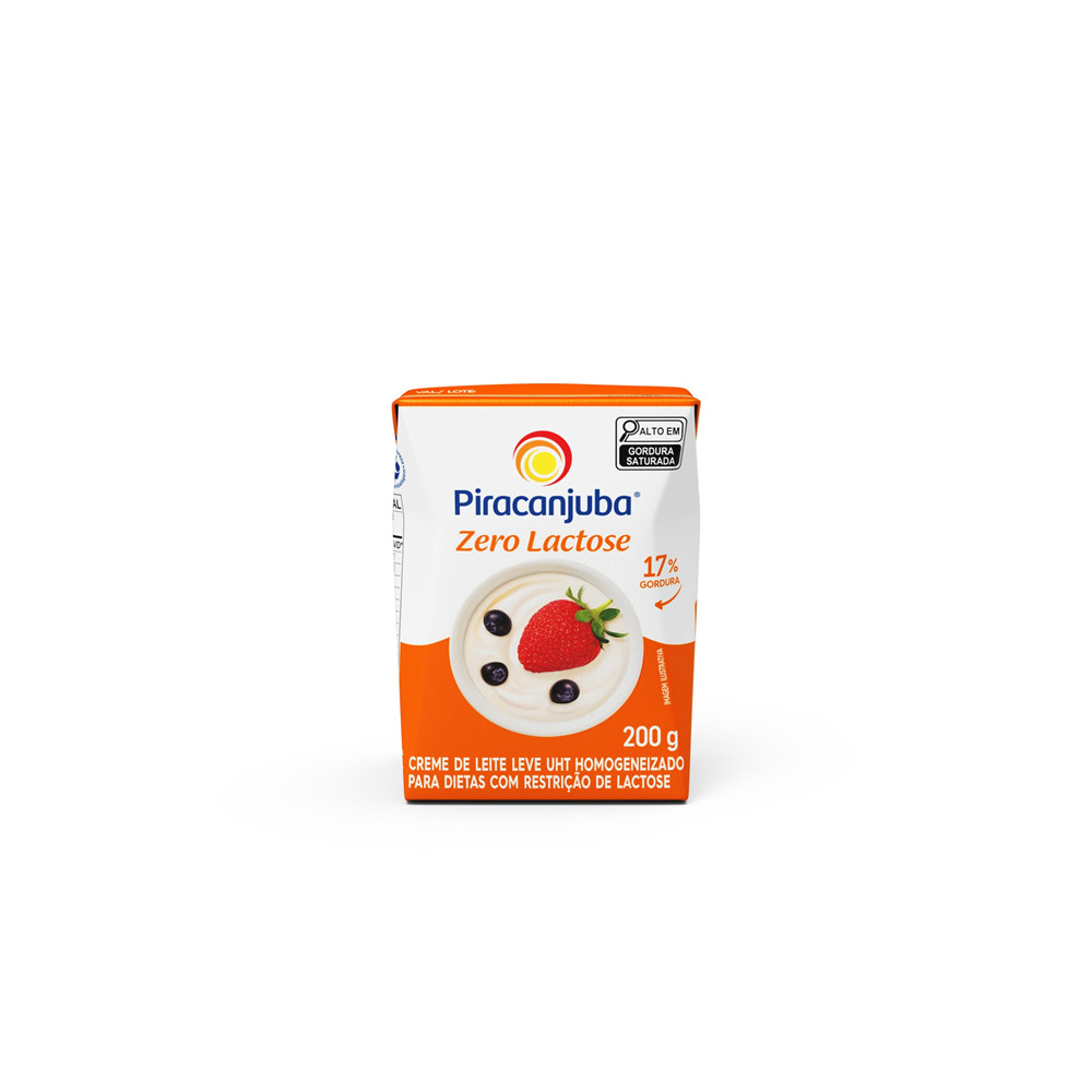 Creme de Leite Zero Lactose 200g Piracanjuba