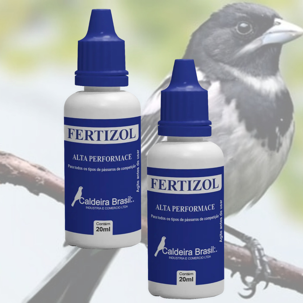 2 Frascos Fertizol Alta Performance Gotas Caldeira Brasil - 20ml Passaros Diversos em Oferta na Shopee