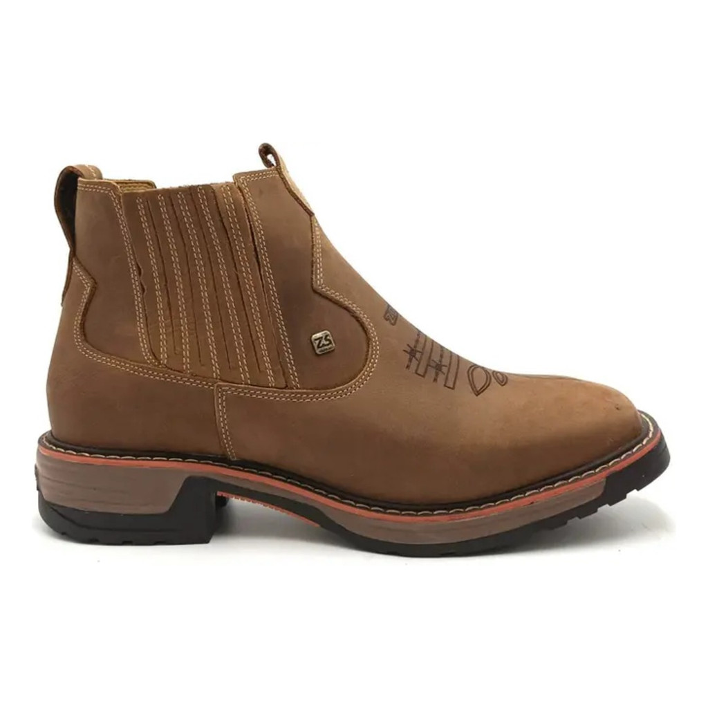 Bota Masculina Zebu Texana Country Couro 93050