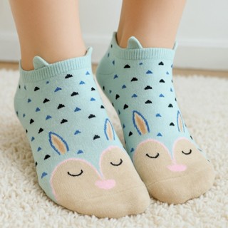 12 Pares de Meias Femininas Cano Curto Com Estampas de Bichinhos Coloridas 35-40 em Oferta na Shopee