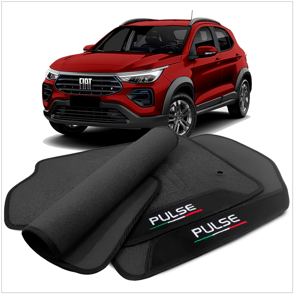 Jogo de Tapete Completo Personalizado Pulse 2022 a 2025 Linha Premium Carpete Borracha