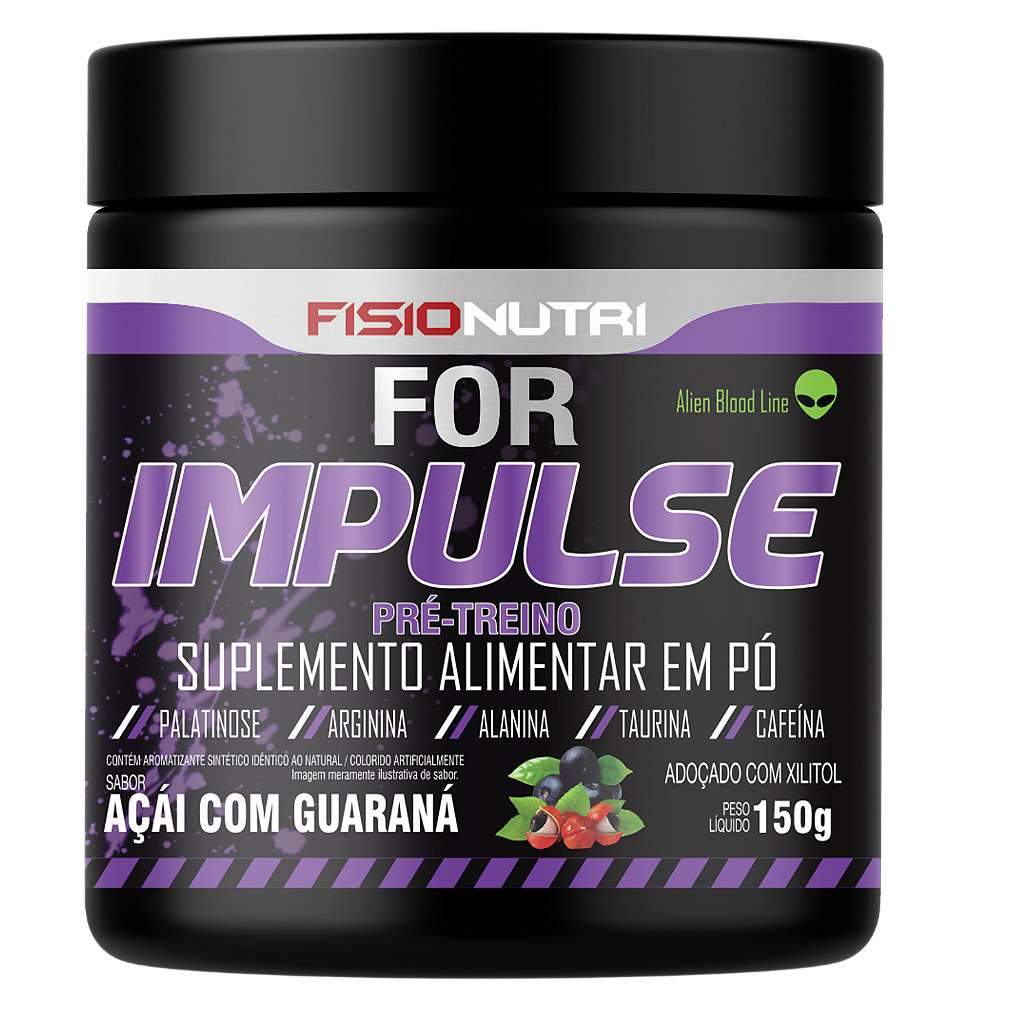 Pré-treino For Impulse - Fisionutri em Oferta na Shopee