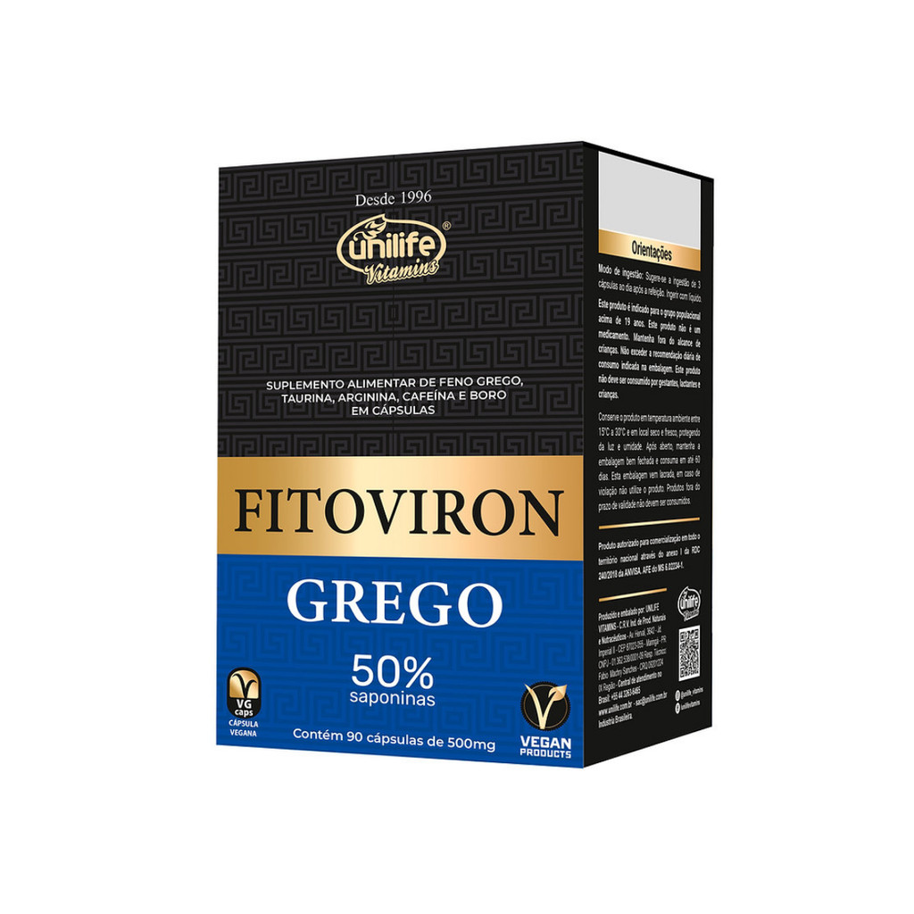Fito Viron Grego 90 cápsulas 500 mg | Unilife
