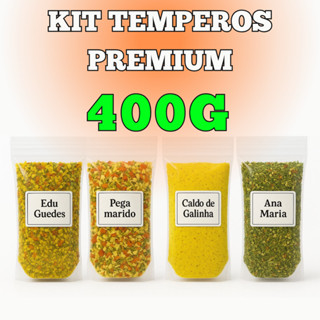 Kit De Tempero 4 Unidades de 100g Pega Marido,Caldo de Galinha, Edu, Ana Maria em Oferta na Shopee