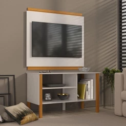 Rack com Painel para TV até 40 Polegadas Kit Sala Fit - ViaNossa