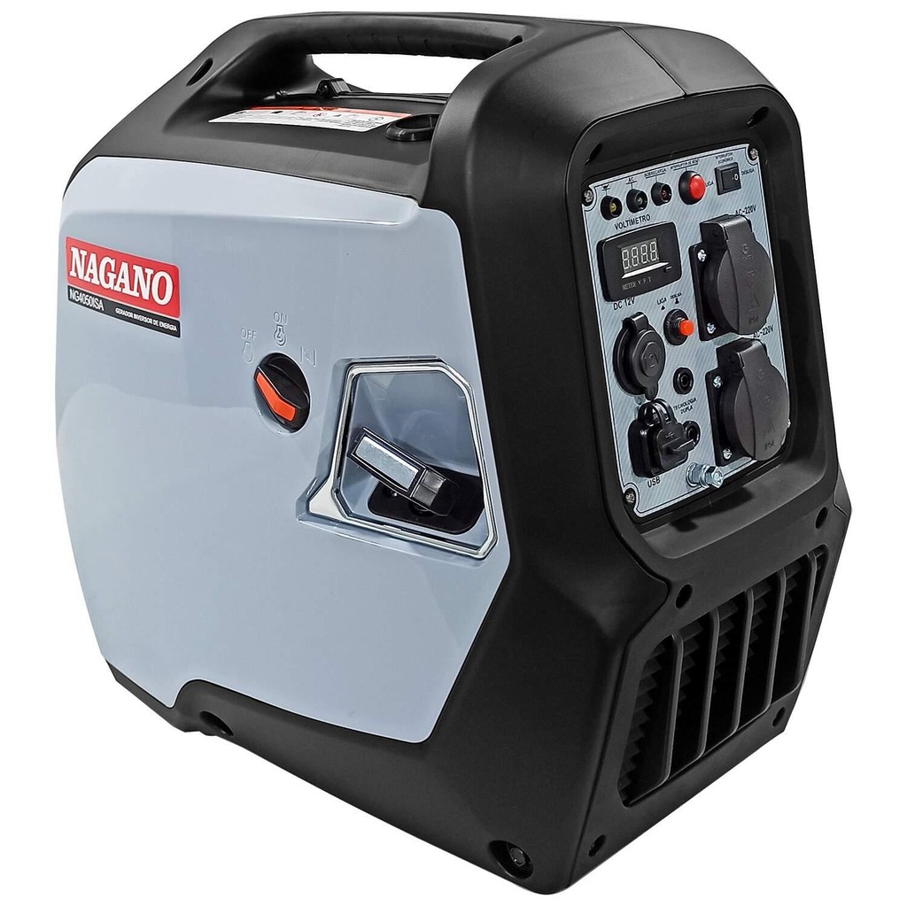 Gerador de Energia Inverter 4.4kva a Gasolina 5hp Monofásico 220v