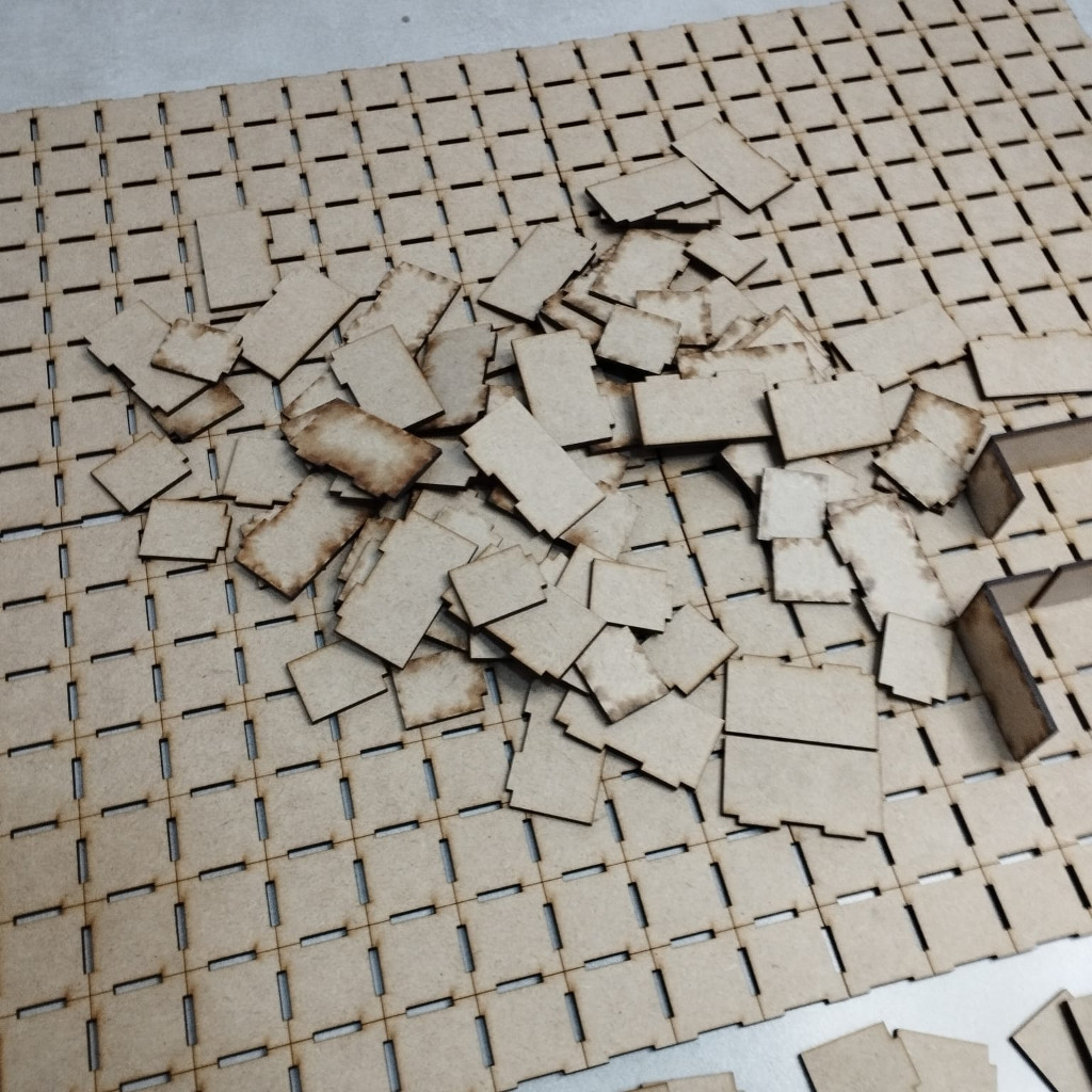 Kit Grid Modular 3d Rpg 4xTile 8x10 80 Paredes Duplas 80 Simples D&D Dungeons and Dragons, Pathfinder, Zombicide,