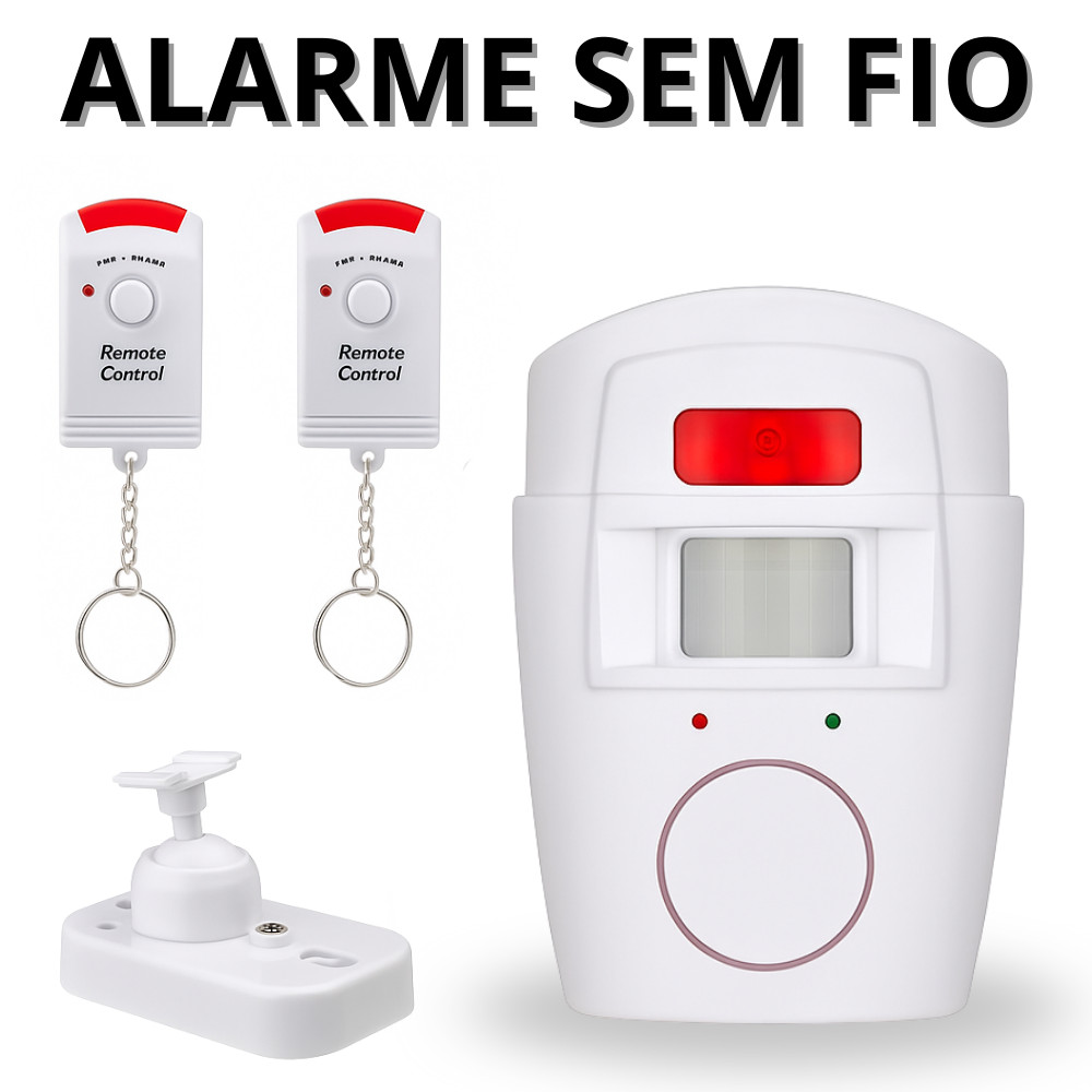 Sensor De Movimento Sem Fio Kit Alarme Residencial Sistema De Segurança Para Casa Garagem Antifurto