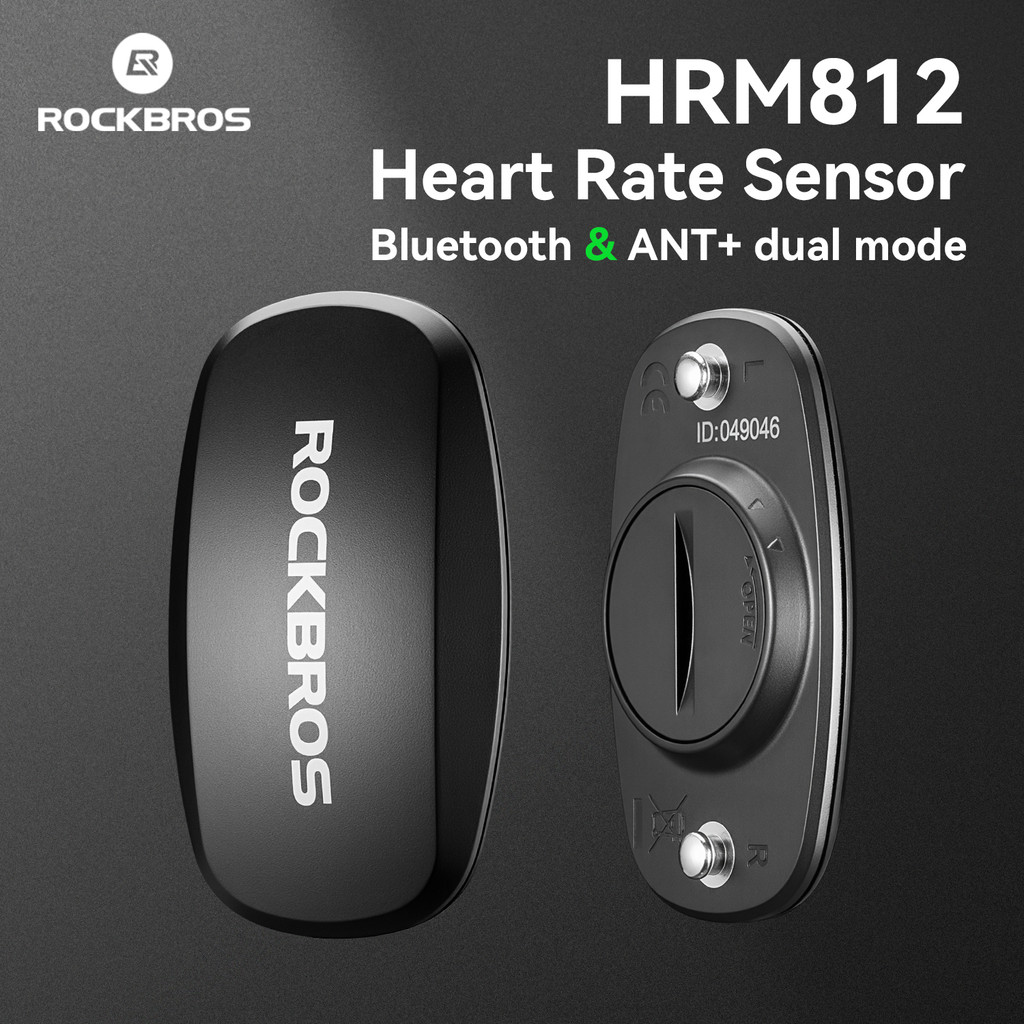 ROCKBROS HRM812 Monitor Inteligente De Frequência Cardíaca Bluetooth ANT + Modo Duplo 800H Bateria De Longa Duração Sens