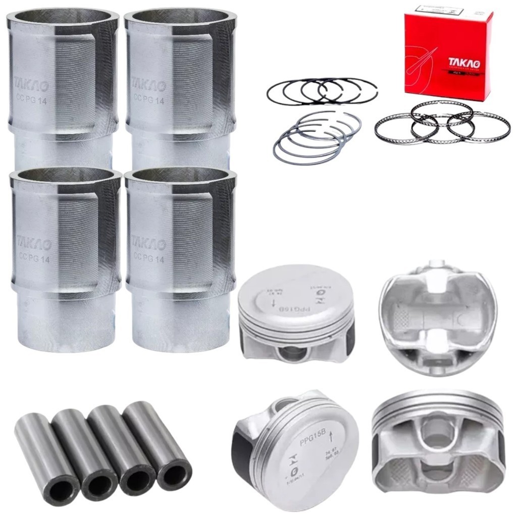 Kit Camisa Pistao E Aneis Peugeot 208 Citroen C3 Aircross 1.5 8v TU4M 2012 A 2018 em Oferta na Shopee