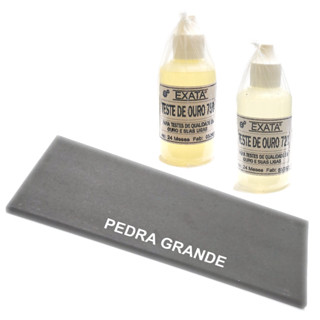 Top  Teste Ouro - Pedra Grande + Reagente 18k E 16k Com 30 Ml Temos Outros em Oferta na Shopee