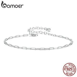 Pulseira Bamoer 925 Sterling Sliver Bracelet Jóias Quadradas Simples Presentes Para Mulheres em Oferta na Shopee