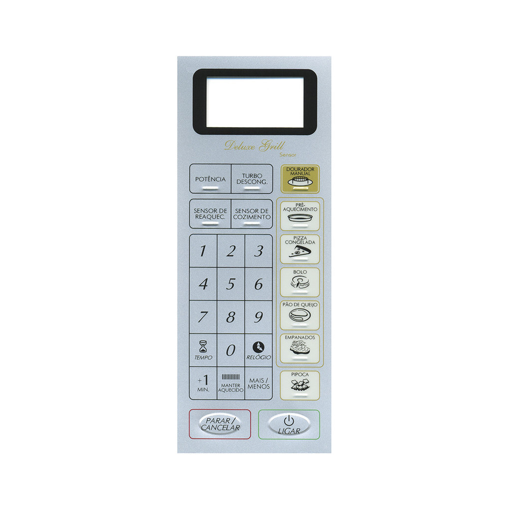 Teclado Membrana para Forno PANASONIC NN-R94 BH / NNR94 - Modelo Prata