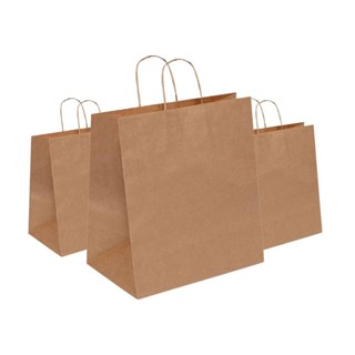 Kit com 100Un de Sacolas de Papel Kraft GG Econômica Biodegradável e Reciclável 41x35x21cm em Oferta na Shopee