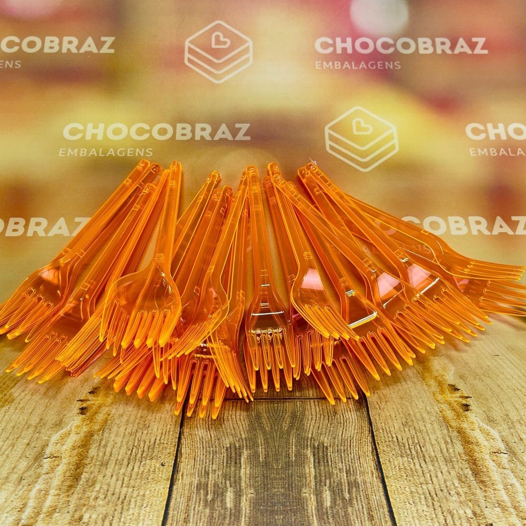 50~250 GARFO SOBREMESA PS NEON LARANJA BELLO FESTAS - Home & Living