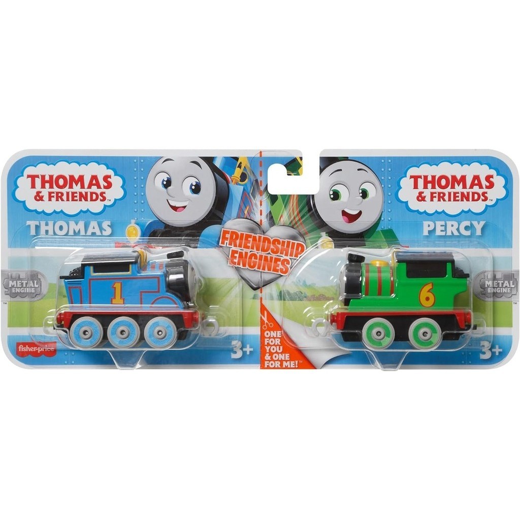 pack 2 Thomas and Friends Thomas E Seus Amigos Veículo Trens Amizade Thomas & Percy Fischer Price Licenciado