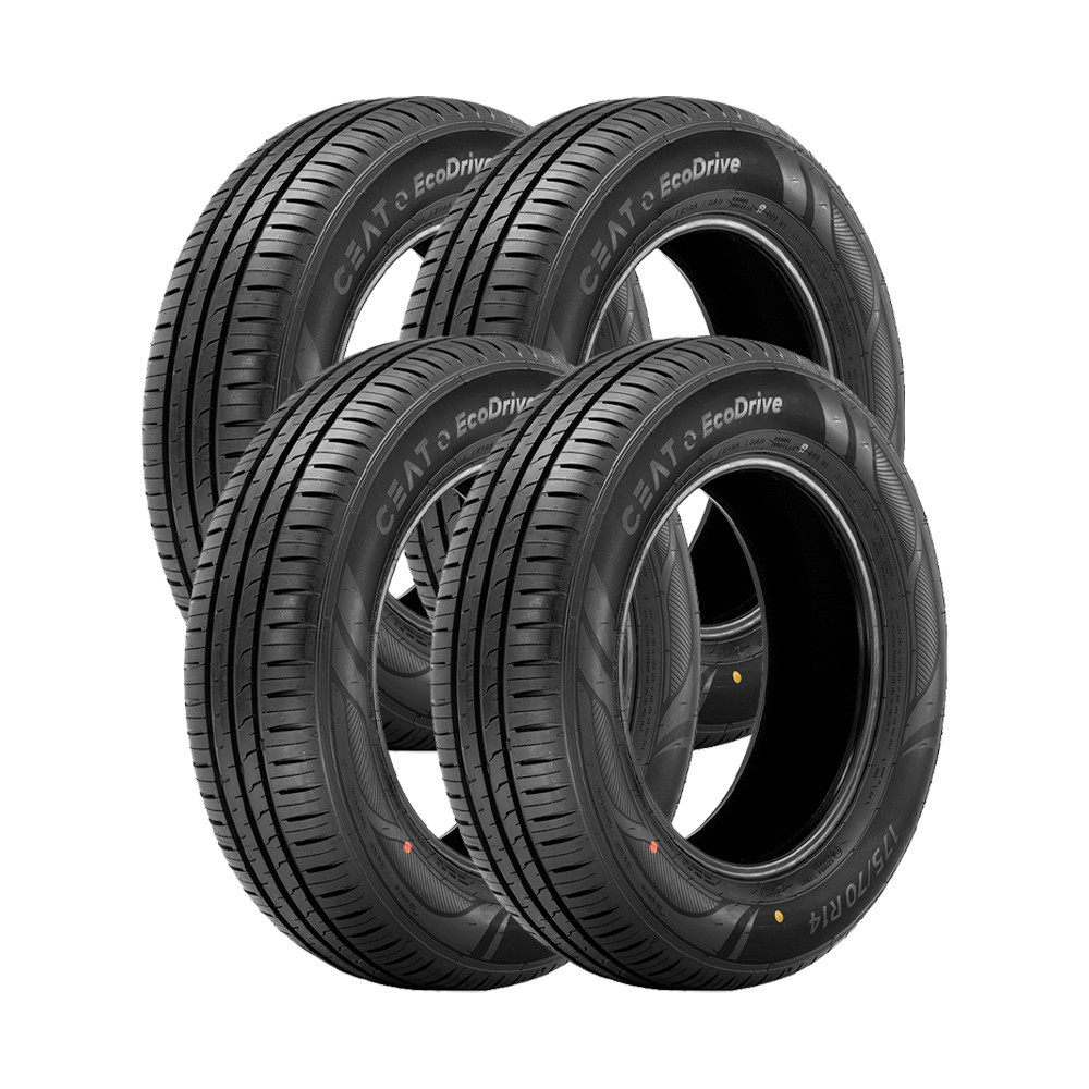 Jogo 4 Pneus Ceat Aro 14 EcoDrive 175/65R14 82T em Oferta na Shopee