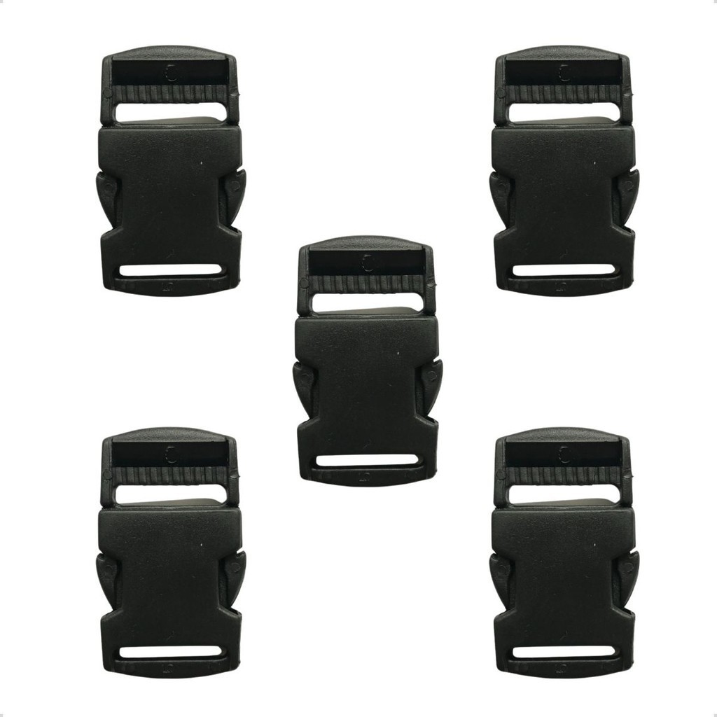 Fecho Para Alça Mochila 30mm Engate Rápido Kit 5 Unidades