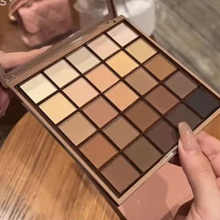 Paleta de Sombra dos Olhos, 25 Tons, Efeito Maquiagem Mate, Tons Cinza Neutro e Terra Marrom, Tons de Inspiração Café e Chocolate, Criar Maquiagem
